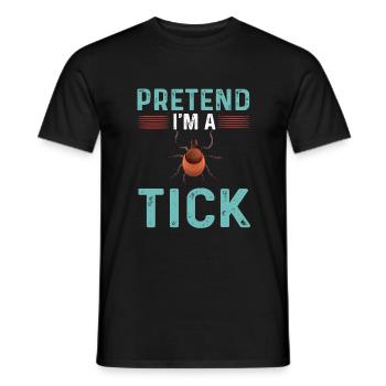Zecken T-Shirt - Männer T-Shirt - Schwarz - Vorne - AI Model Male 178 light (178cm)