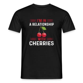 Cherry T-Shirt - Men's T-Shirt - black - Front - AI Model Male 178 light (178cm)