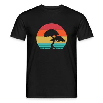 Bonsai - Men's T-Shirt - black - Front - AI Model Male 178 light (178cm)