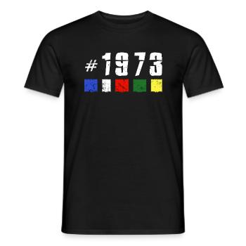 1973 geburtstag nepal jubiläum wandern NEW TIBET - Männer T-Shirt - Schwarz - Vorne - AI Model Male 178 light (178cm)