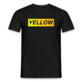 jaune - T-shirt homme - noir - Devant - AI Model Male 178 light (178cm)