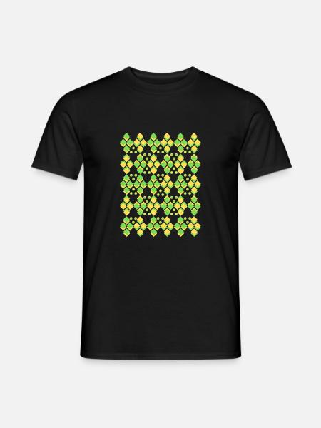 Geometric abstract art > geometric square colo - Men's T-Shirt - black