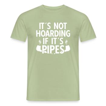 Pipe Pipes - Men's T-Shirt - sage - Front - AI Model Male 178 light (178cm)