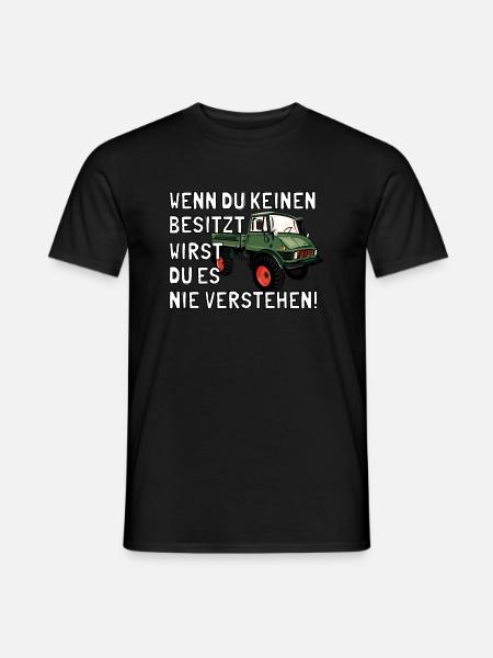 Unimog - Oldtimer - Offroad - Universal Motorgerät - Männer T-Shirt - Schwarz