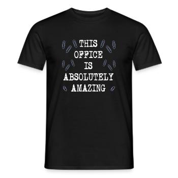 Work Office Funny Saying Colleagues Gift - Men's T-Shirt - black - Front - AI Model Male 178 light (178cm)