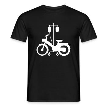 Atelier Mob 38120 weiß - Männer T-Shirt - Schwarz - Vorne - AI Model Male 178 light (178cm)