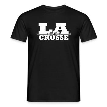lacrosse lacrosse-merch lacrosse-spieler - Männer T-Shirt - Schwarz - Vorne - AI Model Male 178 light (178cm)