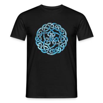 noeud celtique 5 e 78 - T-shirt homme - noir - Devant - AI Model Male 178 light (178cm)