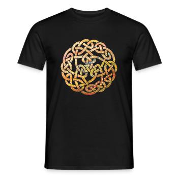 keltischer knoten 5 e 37 - Männer T-Shirt - Schwarz - Vorne - AI Model Male 178 light (178cm)