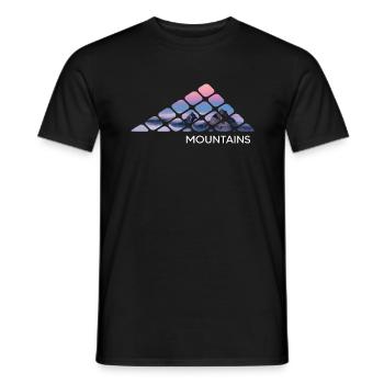 Mountain hiking mountains "mountains" servus alpin summit - Men's T-Shirt - black - Front - AI Model Male 178 light (178cm)