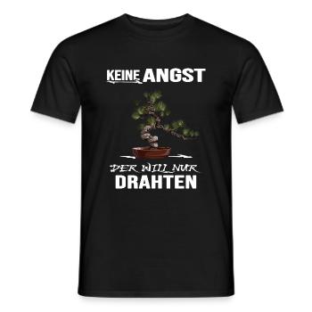 BONSAI Bonsaidraht Yamadori Bonsaimeister - Männer T-Shirt - Schwarz - Vorne - AI Model Male 178 light (178cm)