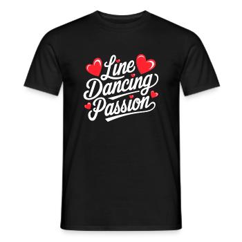 Line Dancing Country Dance - Line Dance Tanzen - Männer T-Shirt - Schwarz - Vorne - AI Model Male 178 light (178cm)