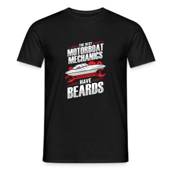 Boat Mechanic Bart Ship Mechanic Gift - Men's T-Shirt - black - Front - AI Model Male 178 light (178cm)