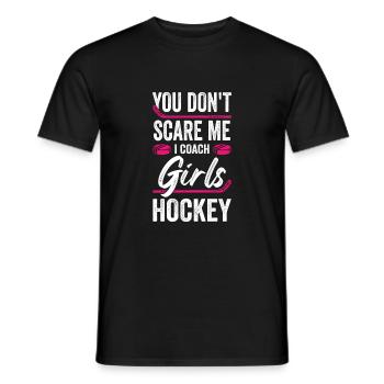 Cadeau d’entraîneur d’équipe féminine de hockey sur glace - T-shirt homme - noir - Devant - AI Model Male 178 light (178cm)