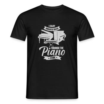 Piano Piano Piano Player Musician Gift - Men's T-Shirt - black - Front - AI Model Male 178 light (178cm)