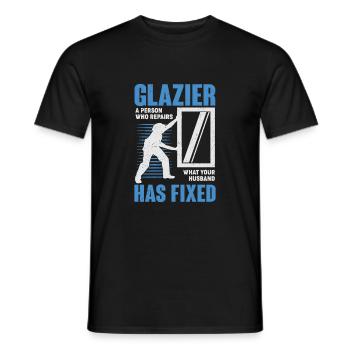 Drôle de vitrier Profession Maître Vitrier Cadeau - T-shirt homme - noir - Devant - AI Model Male 178 light (178cm)