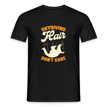 Skydiving Skydiving Skydiver Gift - Men's T-Shirt - black - Front - AI Model Male 178 light (178cm)