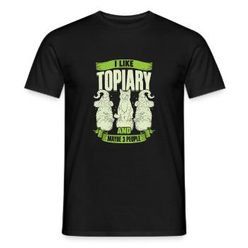 Topiary Topiari Cadeau - T-shirt homme - noir - Devant - AI Model Male 178 light (178cm)
