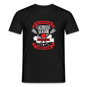 Funny Lacrosse Sport Lacrosse Player Gift - Men's T-Shirt - black - Front - AI Model Male 178 light (178cm)