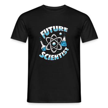 Don de chimiste scientifique du futur scientifique - T-shirt homme - noir - Devant - AI Model Male 178 light (178cm)