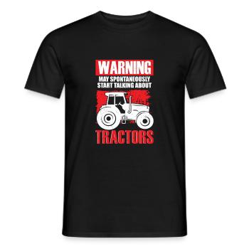 Tractor Driving Tractor Farmer Gift - Men's T-Shirt - black - Front - AI Model Male 178 light (178cm)
