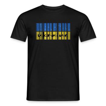 UKRAINE "support kiev" slava ukraini donbass - Men's T-Shirt - black - Front - AI Model Male 178 light (178cm)