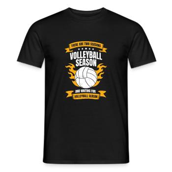 Drôle de joueur de volleyball Cadeau d’entraîneur de saison - T-shirt homme - noir - Devant - AI Model Male 178 light (178cm)