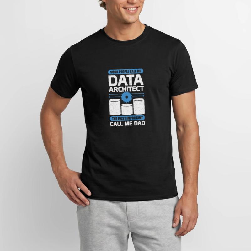 Data Architecture Database Architect Dad Gift Männer T-Shirt