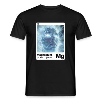 Periodensystem Element Magnesium (Mg) 012 - Männer T-Shirt - Schwarz - Vorne - AI Model Male 178 light (178cm)