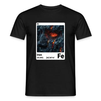 AI am Iron (wt) - Men's T-Shirt - black - Front - AI Model Male 178 light (178cm)