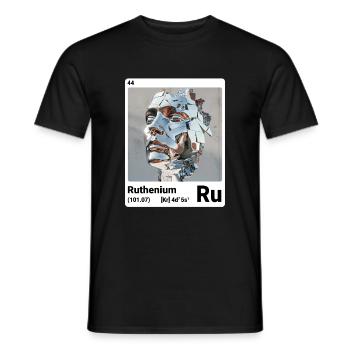 AI am Ruthenium (wt) - Männer T-Shirt - Schwarz - Vorne - AI Model Male 178 light (178cm)