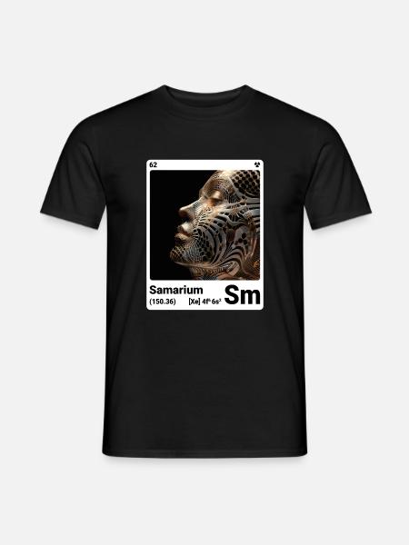 AI am Samarium (at) - Männer T-Shirt - Schwarz