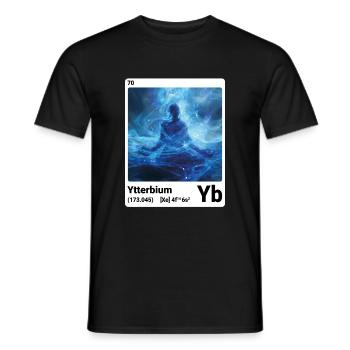 AI am Ytterbium (wt) - T-shirt homme - noir - Devant - AI Model Male 178 light (178cm)