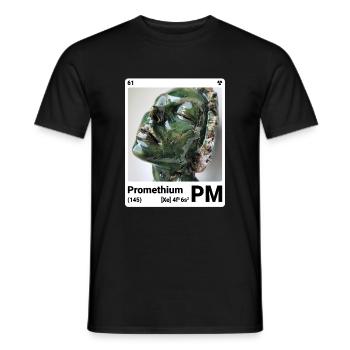 AI am Promethium (wt) - T-shirt homme - noir - Devant - AI Model Male 178 light (178cm)