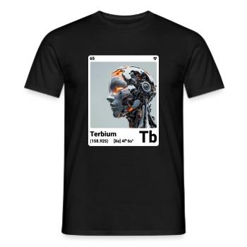 AI am Terbium (poids) - T-shirt homme - noir - Devant - AI Model Male 178 light (178cm)