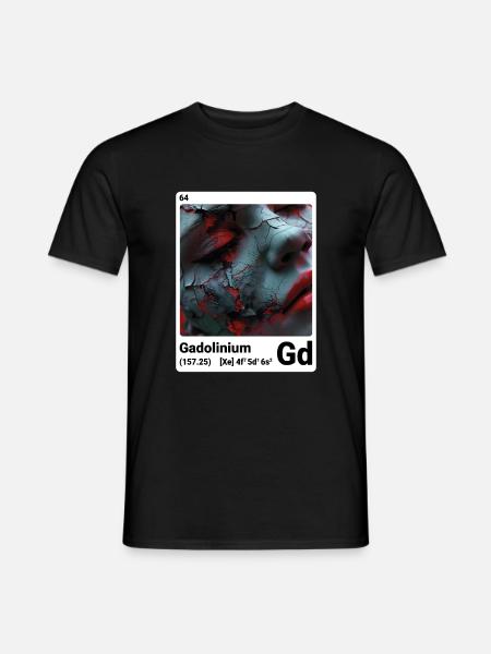KI bei Gadolinium (wt) - Männer T-Shirt - Schwarz