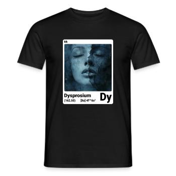 AI am Dysprosium (wt) - Männer T-Shirt - Schwarz - Vorne - AI Model Male 178 light (178cm)