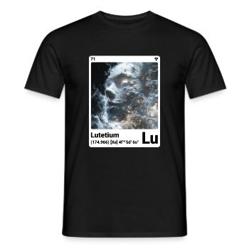 AI am Lutetium (wt) - Männer T-Shirt - Schwarz - Vorne - AI Model Male 178 light (178cm)