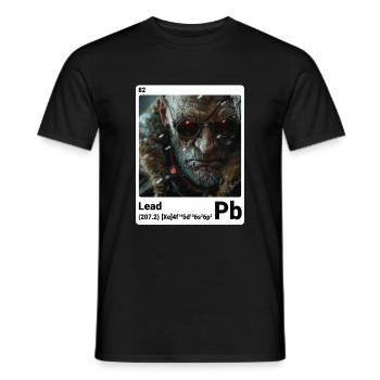AI am Lead (at) Mode periodictable nerdig style - Männer T-Shirt - Schwarz - Vorne - AI Model Male 178 light (178cm)