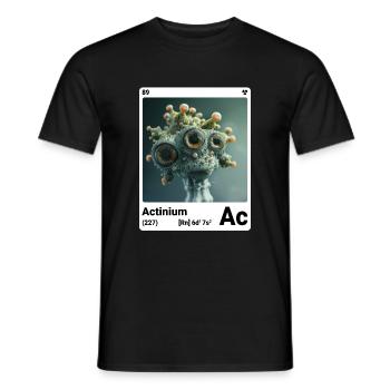 Actinium - Ac - Élément chimique 089 - T-shirt homme - noir - Devant - AI Model Male 178 light (178cm)