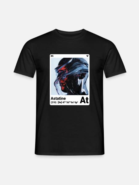 AI am Astatine (wt) fashion periodictable nerdy - Men's T-Shirt - black