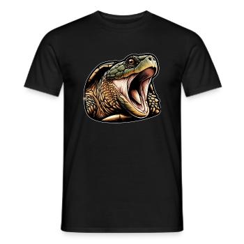 Snapping Turtle Turtles Snapping Turtles - Men's T-Shirt - black - Front - AI Model Male 178 light (178cm)