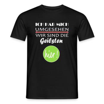 Un dicton drôle pour chaque femme et chaque homme - T-shirt homme - noir - Devant - AI Model Male 178 light (178cm)