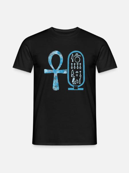 anch und kartusche nofretete e 78 - Männer T-Shirt - Schwarz