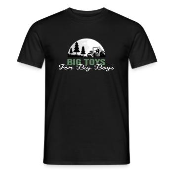 tractor farmer field tractor driver trekker - Men's T-Shirt - black - Front - AI Model Male 178 light (178cm)