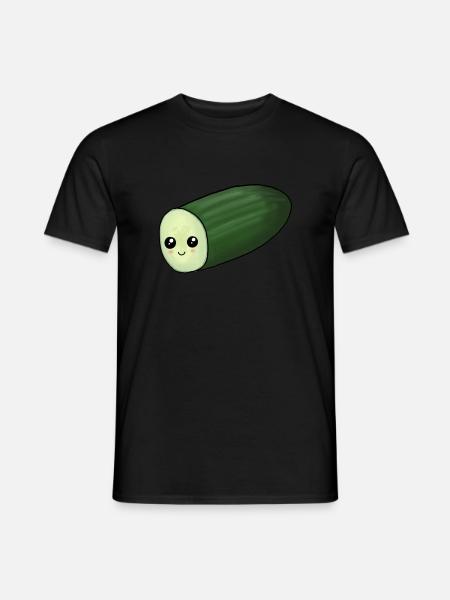 Süsse Gurke - Männer T-Shirt - Schwarz