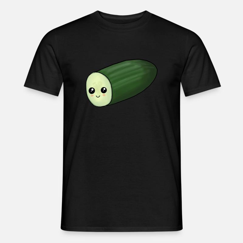 Süsse Gurke - Männer T-Shirt - Schwarz