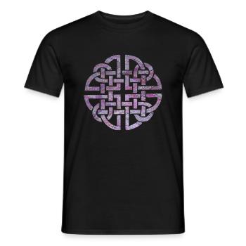 noeud celtique 8 e 62 - T-shirt homme - noir - Devant - AI Model Male 178 light (178cm)