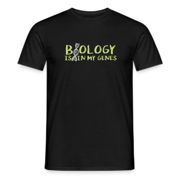 Biologie ADN molécule science cadeau - T-shirt homme - noir - Devant - AI Model Male 178 light (178cm)