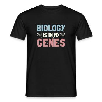 Biologie - T-shirt homme - noir - Devant - AI Model Male 178 light (178cm)